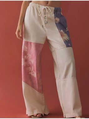 Anthropologie Pilcro PJ Pull-On High-Rise Wide-Leg Jeans Size XL